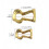 Stylish Statement Pin Crafted From Sturdy Alloy-Small dumb gold 4