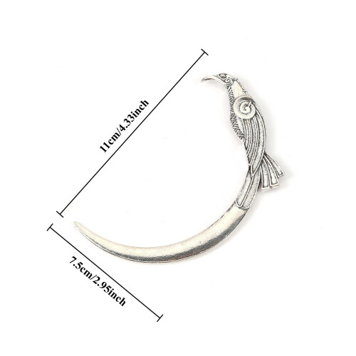 Culture Inspired Hair Accessory With Intricate Crows Moon 2