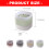 Pack de 4 formes de billes flexibles en élastomère pour boissons 3