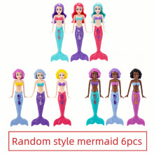 Long-Haired And Short-Haired Mermaid Toy Sets, Water And Pool Toys, Mermaid Toy Model Sets, Summer Water Toys for Boys And Girls
