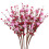 Artificial Red Berry Flower Stems Heart Shape 6 Pcs 4