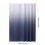 Polyester Shower Curtain Sky Blue with Grommets 1 Piece 3