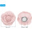 Broche de tecido com camélia rosa, 7 cm – Pacote com 6 unidades 2