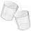 Coș de gunoi din plastic transparent, pachet de 2, 16,5x15,5x15,5 cm 2