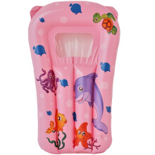 (pink color) Kids' Inflatable Kickboard-Kids' Water Toy, Pool Party Toy, Beach Vacation Toy, 4 Styles Available, Durable PVC Material
