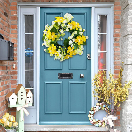 Wildflower Garland with Roses – 2m, Rustic Home Decor 1