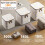 Lot de 3 sacs de rangement pliables extra-larges pour vêtements 5