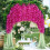 Artificial Wisteria Vine Watermelon Red 180x50cm 2