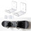 Support de rangement mural pour skateboard et snowboard, pour 2