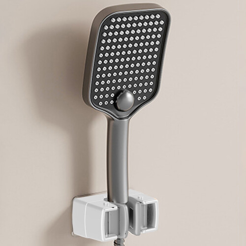 Porta scopa e mocio da parete bianco – Plastica resistente 1