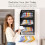 Practical Hanging Storage entities Featuring Clear Panels-Black 3