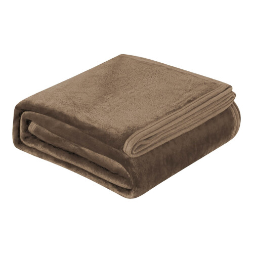 Fleece Plush Throw Blanket Microfiber 5x3ft Coffee 2