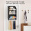 Practical Hanging Storage entities Featuring Clear Panels-Black 6