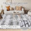 5x7 ft Soft Non-Slip Indoor Area Rug – Grey 4