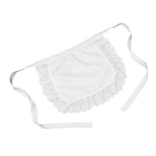 Biela zástera s volánmi M Aid pre Cosplay