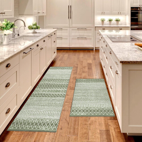 Boho Moroccan Kitchen Mat 17.7 x 47.2 in 1