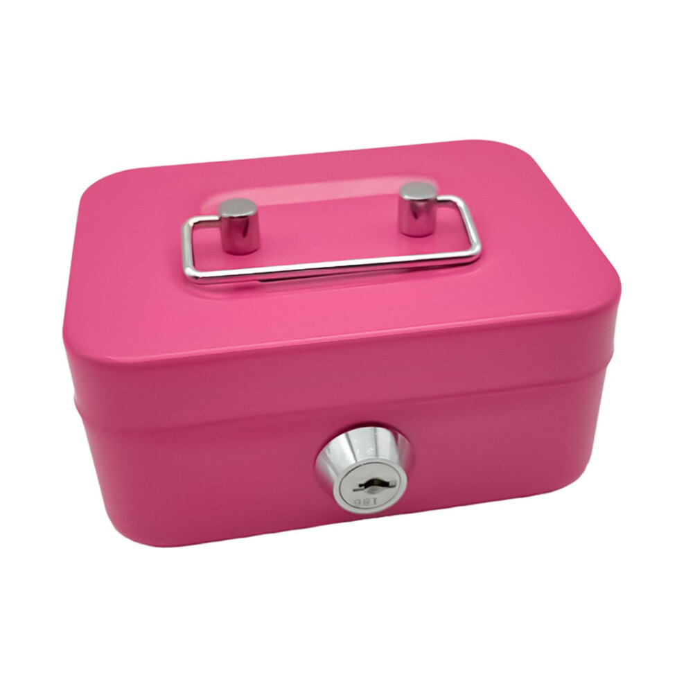 Pink Metal Lockable Piggy Bank With Handle 9450273520650