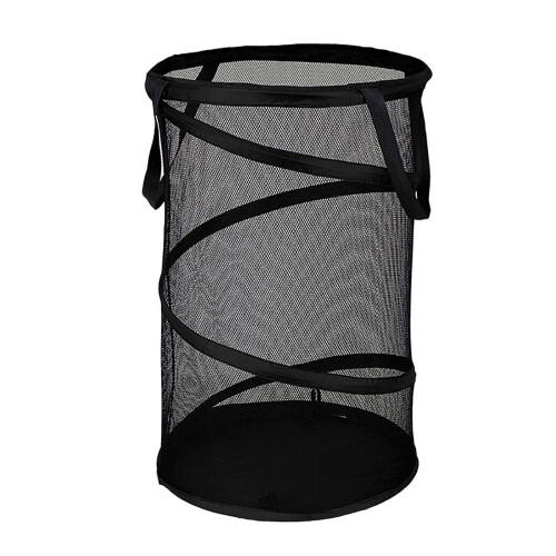 Panier à linge pliable en filet avec poignées
