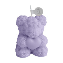 Bougie parfumée à la cire de soja Rose Bear en coffret cadeau