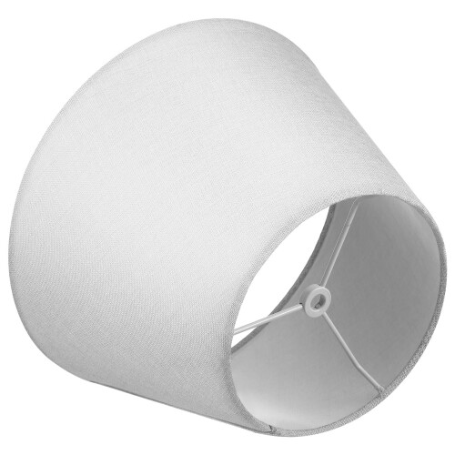 Abajur oval de tecido para luminária de mesa – Branco