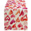 Chemin de table à motif cœur rouge pastèque 14 x 72 pouces 1