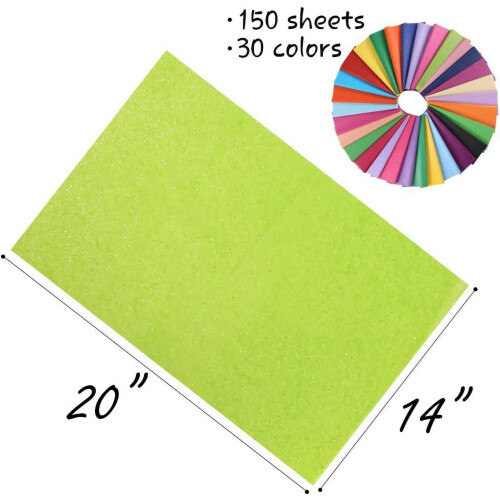 150 φύλλα χαρτί υγείας Art Tissue 20x14 ιντσών – 30 χρώματα 1