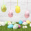 Easter Wall Hangs & Egg Ornaments – 1 Pc Multicolor Mini Foam Eggs for Easter Tree, Basket Filler, Compatible with Easter Decor 7