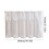 Small Window Curtains White Ruffled Half Curtain 40x20in 6