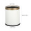 Witte plastic prullenbak 26,5 x 23,7 x 22 cm 2