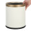 Witte plastic prullenbak 26,5 x 23,7 x 22 cm 5