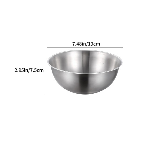 Μπολ ανάμειξης από ανοξείδωτο ατσάλι 20x20x7.5cm 2