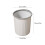 Søppelbøtte slank design plast 2,5 gallon hvit grå 3