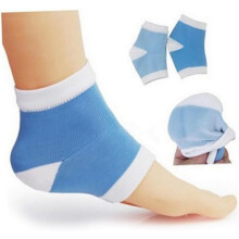 1 Pair Sky Blue Nylon Gel Heel Socks Whitening Moisturizing Antichapping Design for Soft Feet for Daily Wear and Comfort