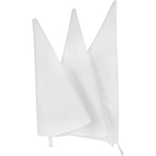 Lot de 3 poches à douille réutilisables en coton, résistantes et souples, blanches.
