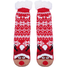 Weihnachtssocken für Damen, mittelhoch, warm und dick, für gemütlichen Schlaf im Herbst und Winter.