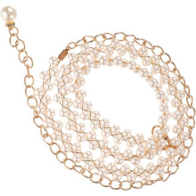 Chaîne de taille en perles, ceinture dorée en perles pour femme, bijou de corps pour fille