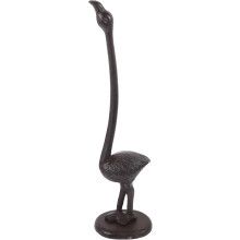 Toilettenpapierhalter in Flamingoform, europäisches Retro-Design, stabiler Ständer aus Gusseisen, schwarz