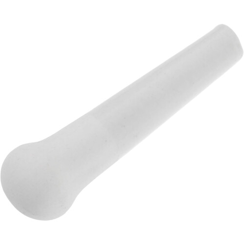 Ceramic Pestle Garlic Grinding Tool White Round Non-Stick Ergonomic Handle Kitchen Spice Preparation