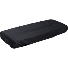 Housse de protection noire pour clavier de piano avec cordon élastique réglable, en tissu lavable à la main
