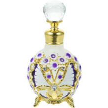 Flacon Essence, récipient en verre rechargeable pour parfum, flacon décoratif vintage pour échantillons de potions
