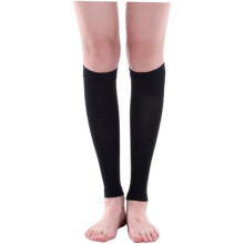 Kompressions-Wadenstulpen, elastische Beinstrümpfe, schwarz, formend und stützend für Damen