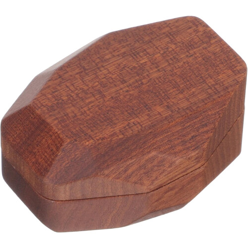 Scatola in legno per plettri per chitarra acustica e ukulele.