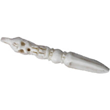 Einzigartiges Design: Buddhistische Halskette mit Vajra-Anhänger, buddhistischer Schmuck aus Knochen für Liebhaber des Buddhismus.