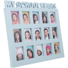 Growth Recording Photo Frame for School Year Pictures, Blue 25cm X 28cm