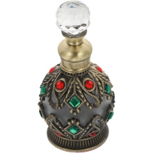 Élégant flacon de rangement pour parfum, porte-flacon d'huiles essentielles, contenant à parfum incrusté pour les voyages