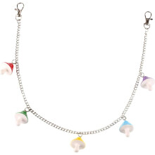Modischer Acryl-Pilz-Hosengürtel mit Kettengliedern für Damen – Einzigartiges, schickes Körperschmuck-Accessoire für Club und Bar