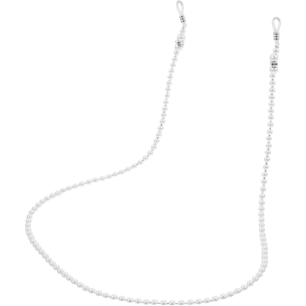 Hkhbjs Beaded Pearl Eyeglass Chain Anti-Slip Strap Necklace Holder