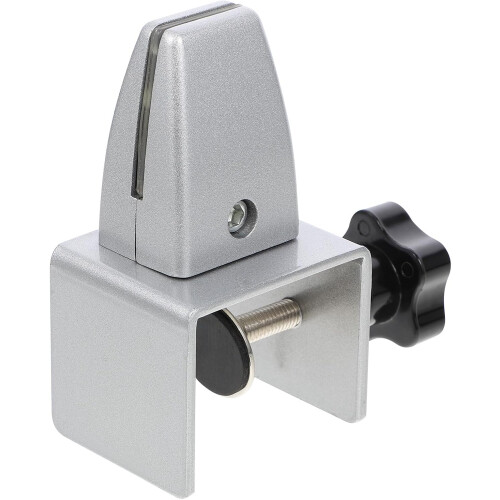 Adjustable C-Shape Partition Clamp Sneeze Guard Support Desk Divider Bracket Silver Privacy Panel Clip