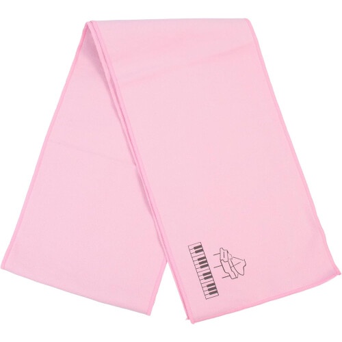 Housse de clavier de piano en polyester, 15 x 125 cm, rose, absorbante.