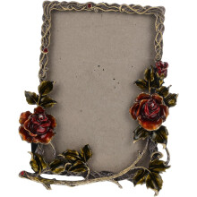 Metall-Bilderrahmen, Tisch-Bilderrahmen aus Metall, 15 cm (6 Zoll), Vintage-Retro-Stil mit rückseitigem Aufsteller